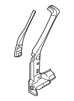992810183BYGRV - Body: Outer Hinge Pillar for Porsche Image