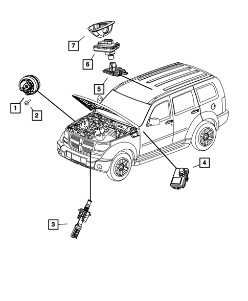 Horns for 2007 Dodge Nitro #0