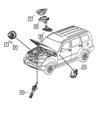 56038724AB - Electrical: Alarm Siren for Mopar Image