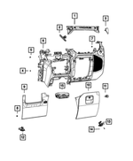 68473925AA - Interior Trim: Glove Box Door Bumper for Mopar Image