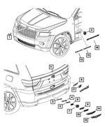 68223746AA - : Hood Nameplate, Export for Mopar Image