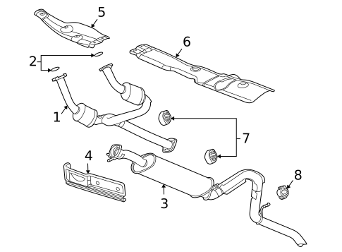 Mufflers for 2005 Buick Rainier #0