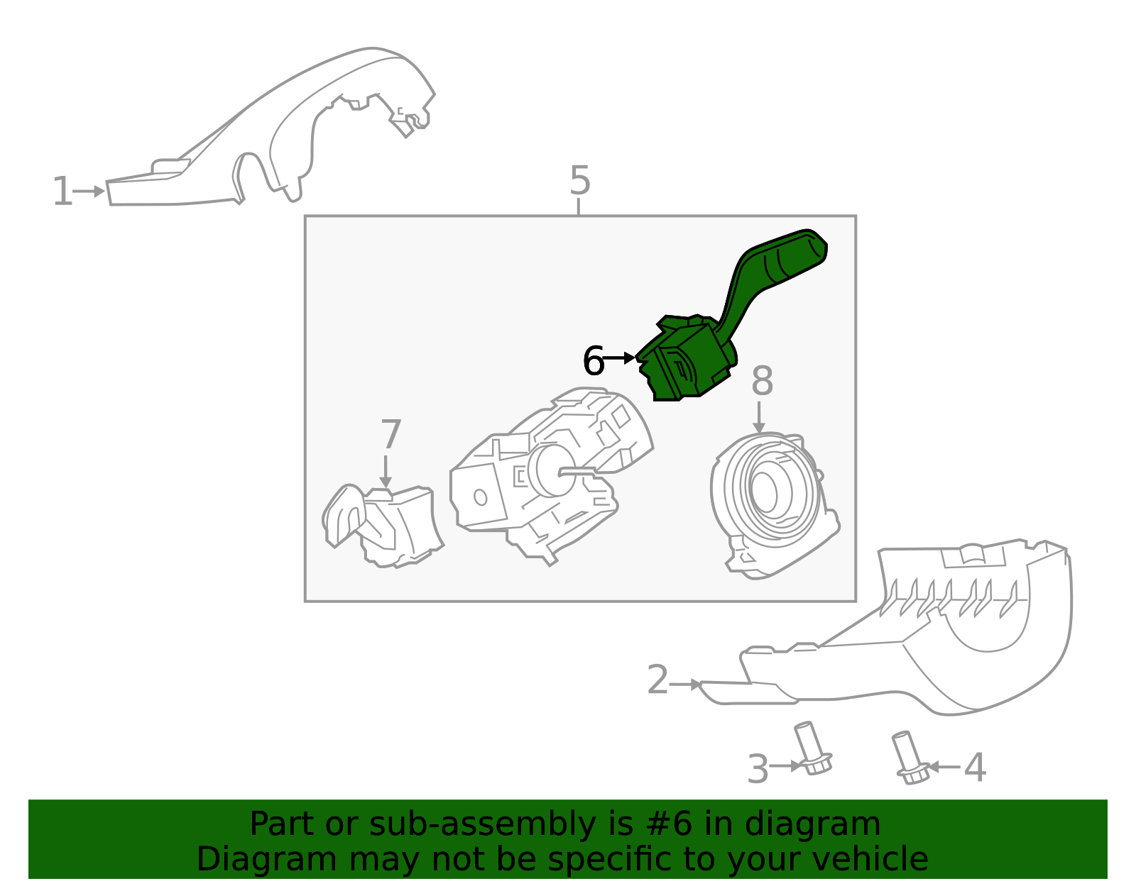 SW-7969 Motorcraft Wiper Switch sw7969 | Fairway Ford OEM Parts
