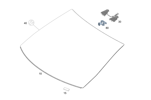 177670850064 - Windows: Windshield for Mercedes-Benz Image image