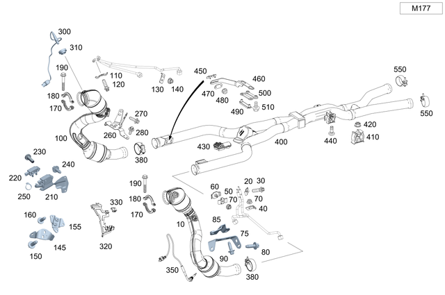 8385 - Exhaust System: Hexalobular Screw for Mercedes-Benz: 300C, 300CD, AMG GT 43, AMG GT 53, AMG GT 55, AMG GT 63, AMG GT 63 Pro, AMG GT 63 S, AMG GT 63 S E Performance, C300, C350e, C400, C43 AMG, C450 AMG, C63 AMG, C63 AMG S, C63 AMG S E Performance, CLE300, CLE450, CLE53 AMG, CLS450, CLS53 AMG, E300, E350, E400, E43 AMG, E450, E53 AMG, E63 AMG S, GLC300, GLC350e, GLC43 AMG, GLC63 AMG, GLC63 AMG S, GLC63 AMG S E Performance, SL43 AMG, SL55 AMG, SL63 AMG, SL63 AMG S E Performance Image image