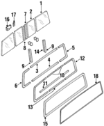 7976001G10 - : Seal for Nissan: D21 Image