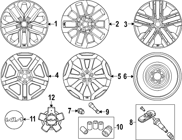 52910S9820 - : Wheel, Alloy for Kia Image