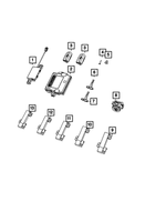 68551055AC - Electrical: Hub Receiver for Mopar Image