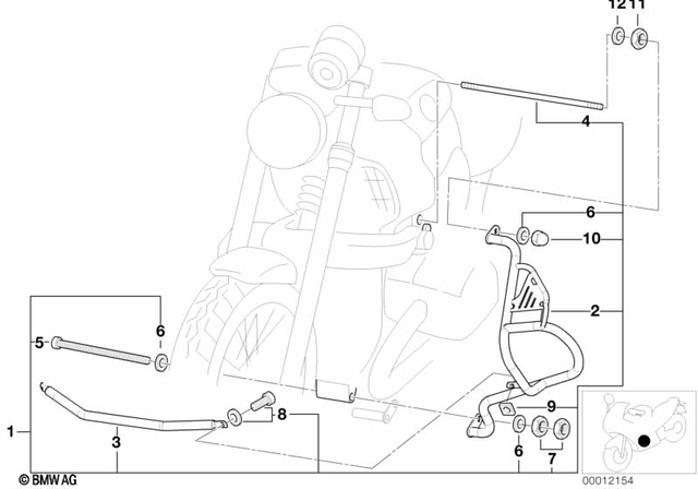 46711342662 - Frame and Mounting Parts: Pin -  for BMW-Motorrad Image