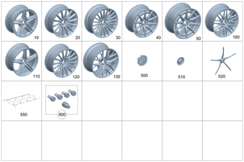 Wheels and Accessories for 2022 Mercedes-Benz S500 #0