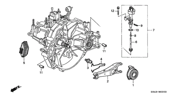 MT Clutch Release for 2002 Honda Accord #0
