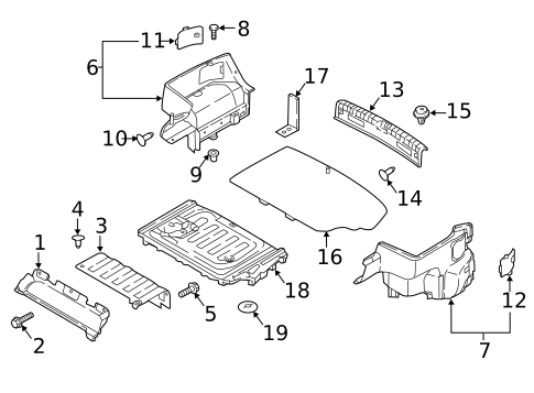 Interior Trim - Rear Body for 2017 Hyundai Sonata #0