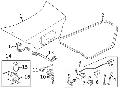 Lid & Components for 2004 INFINITI M45 #0