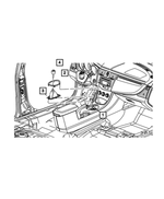 1BU40SZ0AA - BG6; 6-Speed; Manual Transaxle: Shifter Trim Ring for Mopar Image