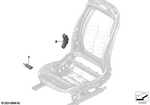 52105B3C524 - Seats: Drive, Longitudinal Seat Adjustment for Mini: Cooper C, Cooper S, Countryman S ALL4, Countryman SE ALL4, JCW Countryman ALL4 Image image