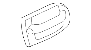10322225 - Body: Primed Driver Side Rear Exterior Door Handle for GM Image