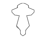 5252702110 - Body: Grille Reinforcement Clip for Toyota Image image