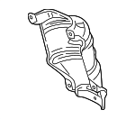 181205J6A00 - Exhaust: Heat Shield for Honda: Odyssey, Passport, Pilot, Ridgeline Image