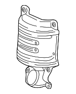 18122R70A00 - Exhaust: Heat Shield for Honda: Accord, Accord Crosstour, Crosstour, Odyssey, Passport, Pilot, Ridgeline Image