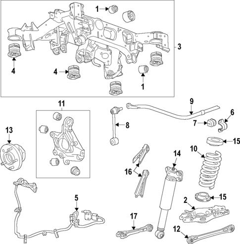 Rear Suspension for 2020 Cadillac CT4 #0