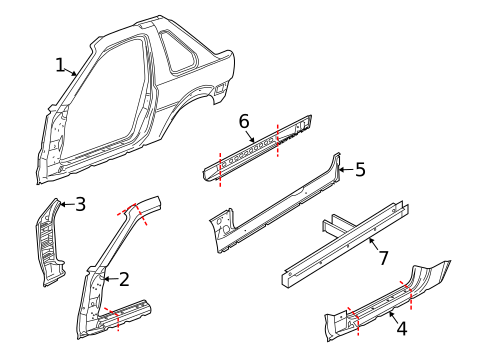 Rocker Panel for 2004 Land Rover Freelander #1