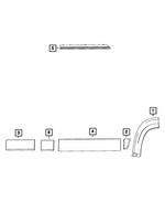 7JP44JXWAA - : Door Outside Molding, Right for Mopar Image