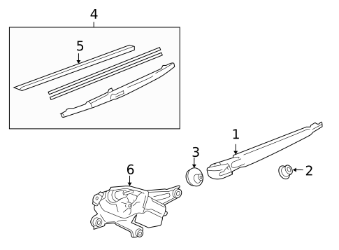 Wiper & Washer Components for 2009 Lexus LX570 #1