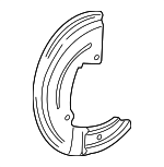 5F9Z2K005AA - Brakes: Splash Shield for Ford: Five Hundred, Freestyle, Taurus, Taurus X | Mercury: Montego, Sable Image