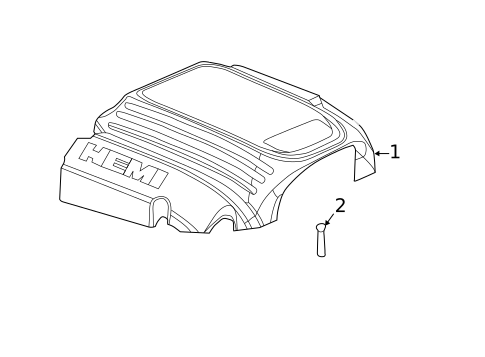 Engine Appearance Cover for 2012 Chrysler 300 #0