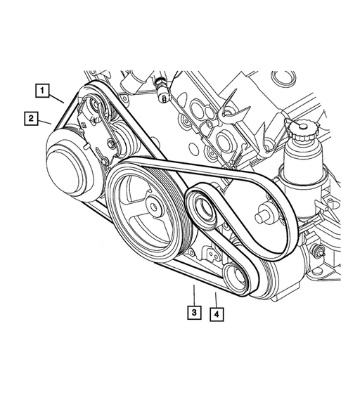 Drive Belts for 2001 Chrysler 300M #0