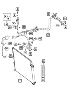 68237075AA - Air Conditioners and Heaters: A/c Line Valve Core for Mopar Image