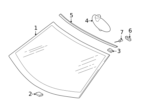 Reveal Moldings for 2003 Mercedes-Benz SLK 32 AMG&reg; #0
