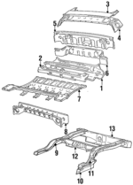 4475016 - Body: Extension for Chrysler: Imperial, LeBaron, New Yorker, TC Maserati | Dodge: Dynasty, Spirit Image