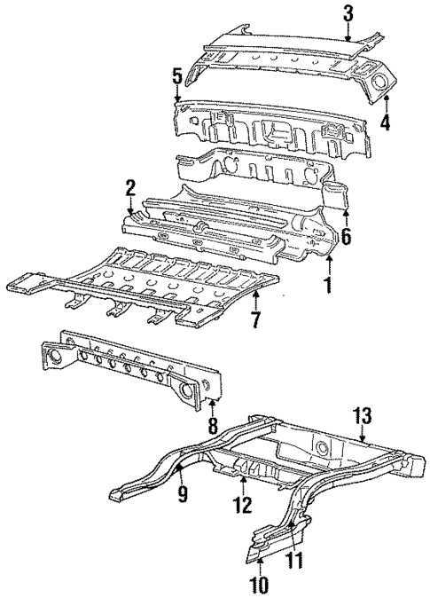 Rear Upper Body for 1989 Chrysler TC Maserati #0