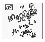 15904278 - Body: Seat Assembly for Chevrolet: Silverado 1500, Silverado 2500 HD, Silverado 3500 HD | GMC: Sierra 1500, Sierra 2500 HD, Sierra 3500 HD Image