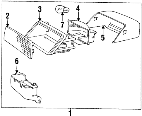 High Mounted Stop Lamp for 1995 Volvo 850 #0