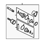 39601EG80A - Universals &amp; Rear Axle: Axle Assembly for INFINITI: M45 Image