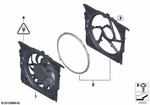 17117601909 - Radiator: Fan Housing with Fan for BMW: 760Li, BMW ALPINA B6, BMW ALPINA B7, BMW ALPINA B7L, BMW ALPINA B7LX, BMW ALPINA B7X Image image