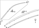 11A860024 - Body: Roof Rack Gasket for Volkswagen Image