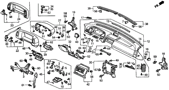 Instrument Panel for 1988 Honda Prelude #0