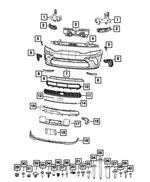 68504198AA - Frame, Bumper and Fascia: Air Deflector, Right for Dodge: Durango Image