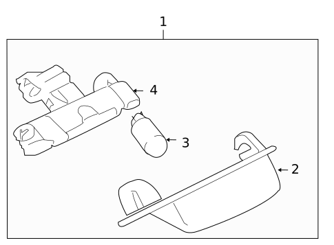 License Lamps for 2007 Mitsubishi Outlander #0