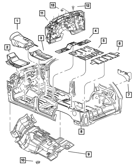 Carpet, Mats, and Silencers for 2003 Dodge Durango #1