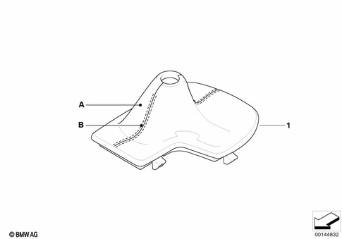 Selector Lever Handle / Cover for 2005 BMW 545i #1