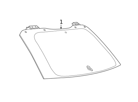 Glass - Lift Gate for 2014 Jeep Grand Cherokee #0