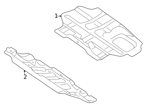Splash Shields for 2002 Mitsubishi Montero #0