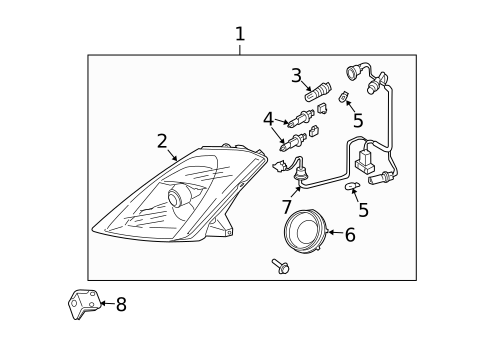 Bulbs - Chassis for 2003 Nissan 350Z #0