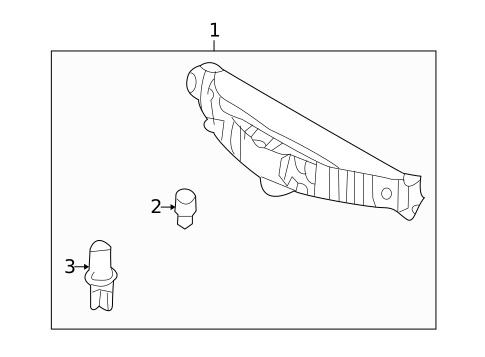 High Mounted Stop Lamp for 2012 Kia Forte Koup #0