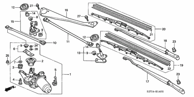 Front Windshield Wiper for 2005 Honda Insight #0