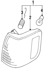 MB831084 - : Park/Turn Lamp for Mitsubishi Image